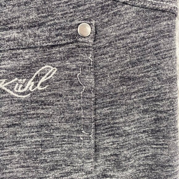 Kuhl Pants Womens 8 Gray Heather Knit Capri Stretch Pull On Activewear Athletic* - Picture 5 of 15